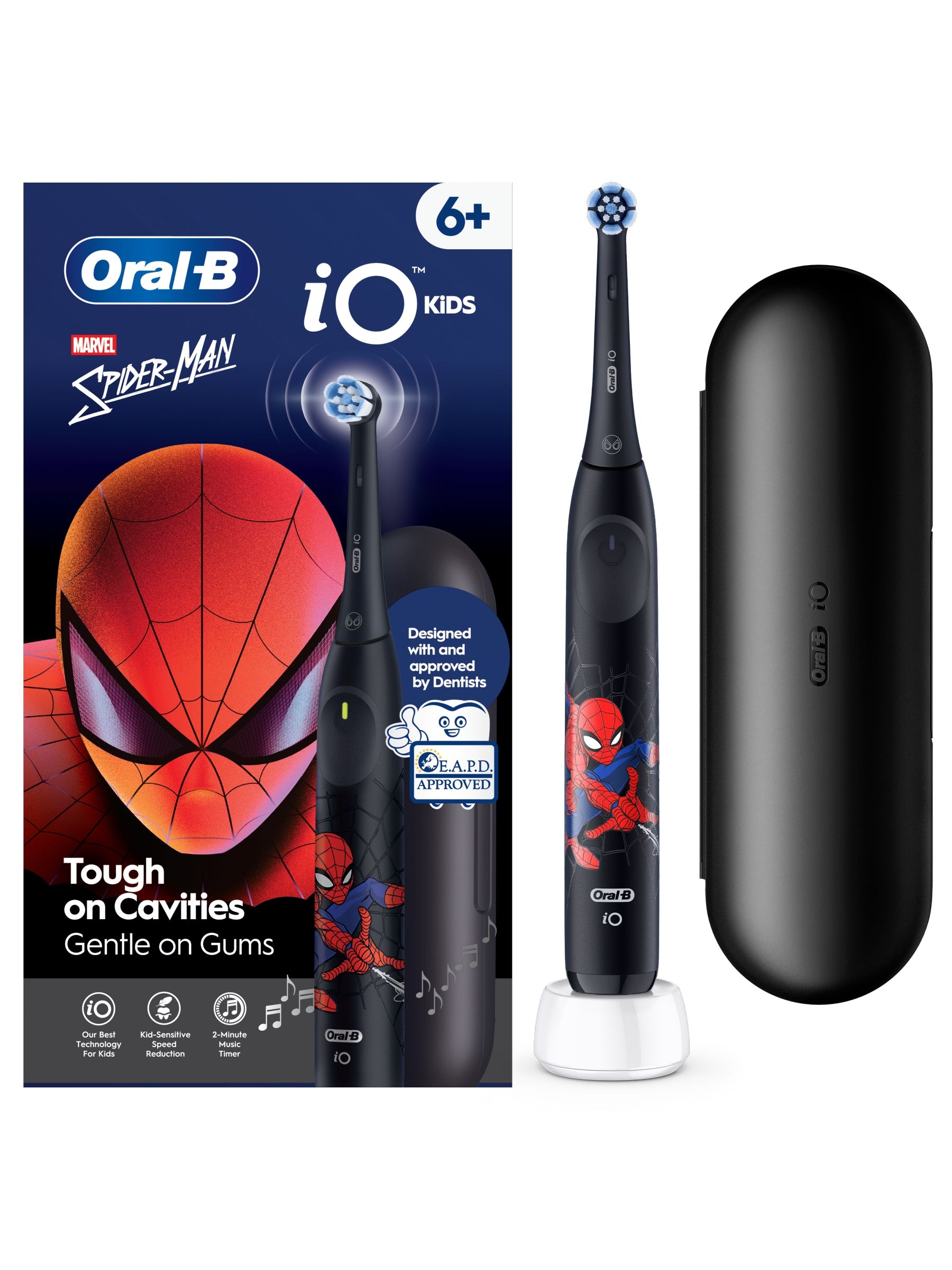 Oral-B Io Kids Marvel Spiderman Electric Toothbrush, 1 Toothbrush Head, 1 Travel Case - Image 11