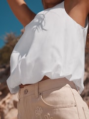 Branco - Camiseta Bubblehem sem mangas - Imagem 5 de 8