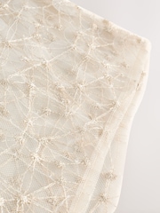Ecru Sheer Sequin Long Sleeve Top - Image 7 of 8