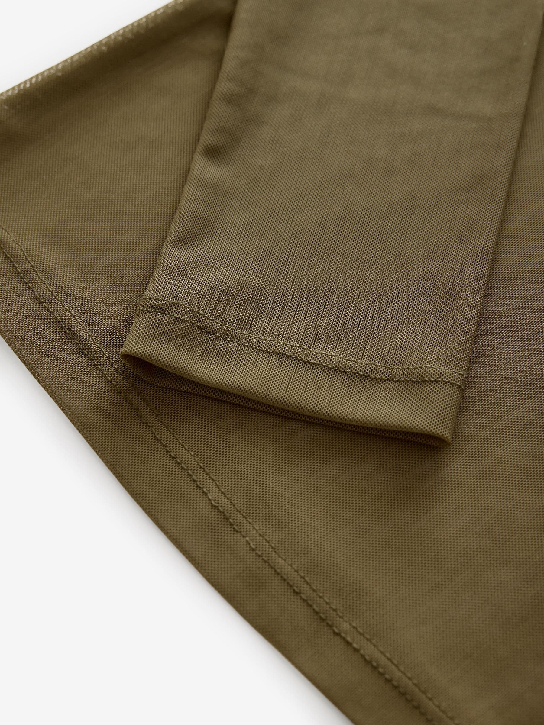 Buy Olive Green Long Sleeve Mesh Top from Next USA