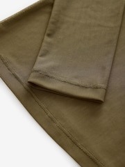 Vert olive - Haut manches longues en maille - Image 6 de 7