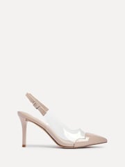 Nua - Linzi Nolita Perspex And Patent Mix Slingback Court Heels - Imagem 3 de 6