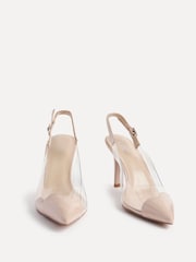 Nua - Linzi Nolita Perspex And Patent Mix Slingback Court Heels - Imagem 4 de 6