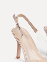 Nua - Linzi Nolita Perspex And Patent Mix Slingback Court Heels - Imagem 5 de 6