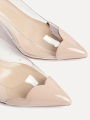 Nua - Linzi Nolita Perspex And Patent Mix Slingback Court Heels - Imagem 6 de 6