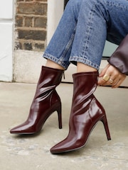 Linzi Red West Pointed Toe Ankle Boots With Stiletto Heel - Image 2 of 6