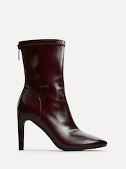 Linzi Red West Pointed Toe Ankle Boots With Stiletto Heel - Image 3 of 6