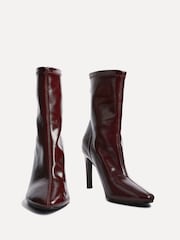 Linzi Red West Pointed Toe Ankle Boots With Stiletto Heel - Image 4 of 6
