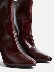 Linzi Red West Pointed Toe Ankle Boots With Stiletto Heel - Image 5 of 6