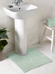 Light Sage Green Bobble Bath Mat - Image 1 of 2