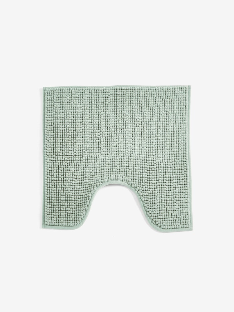 Light Sage Green Bobble Bath Mat - Image 2 of 2