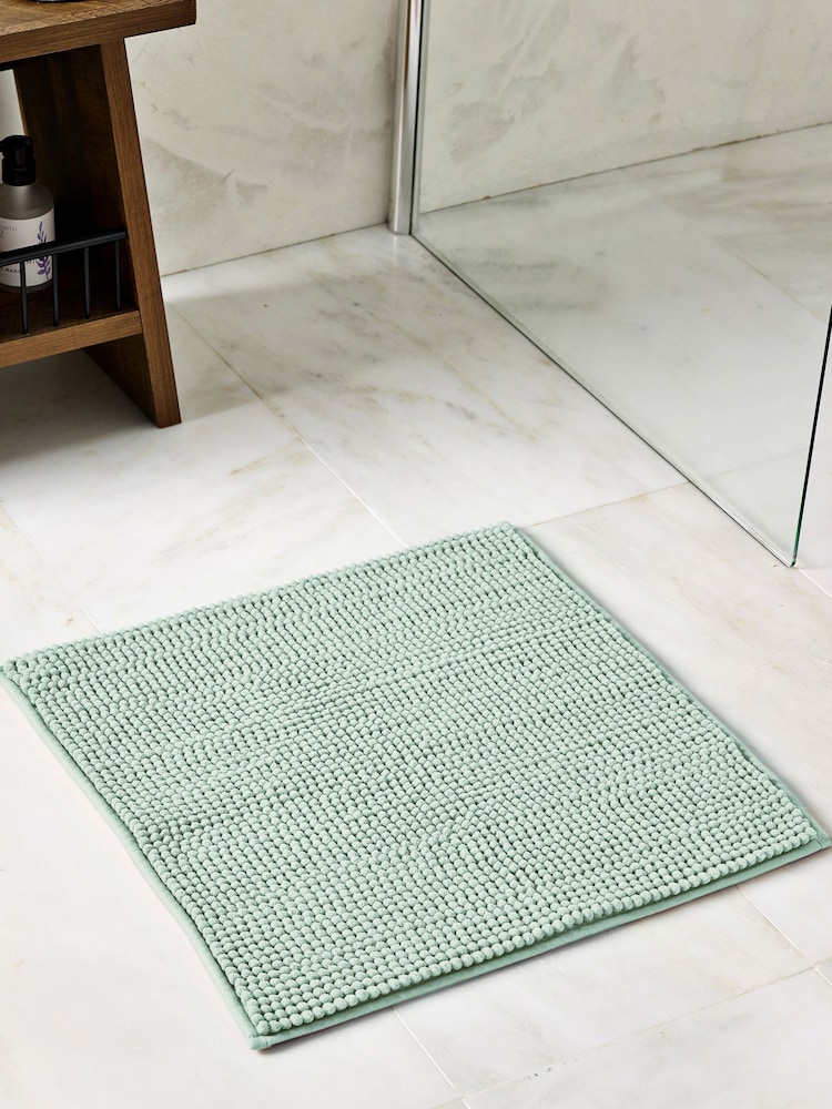 Light Sage Green Bobble Bath Mat - Image 1 of 2 Light Sage Green Bobble Bath Mat - Image 1 of 2