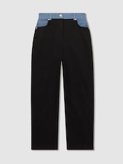 Reiss Maddie Colour-Block Straight-Leg Jeans - Bild 2 von 8