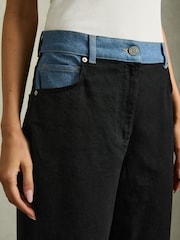 Reiss Maddie Colour-Block Straight-Leg Jeans - Bild 4 von 8