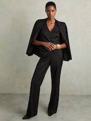 Reiss Black Millie Single-Breasted Tailored Waistcoat - Image 3 of 7