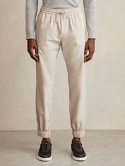 Stone - Reiss Climb Drawstring Technical Cuffed Trousers - Bild 3 von 7