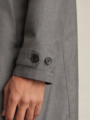 Reiss Navy/Grey Vital Reversible Mid-Length Coat - Image 6 of 8