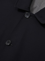 Reiss Navy/Grey Vital Reversible Mid-Length Coat - Image 8 of 8