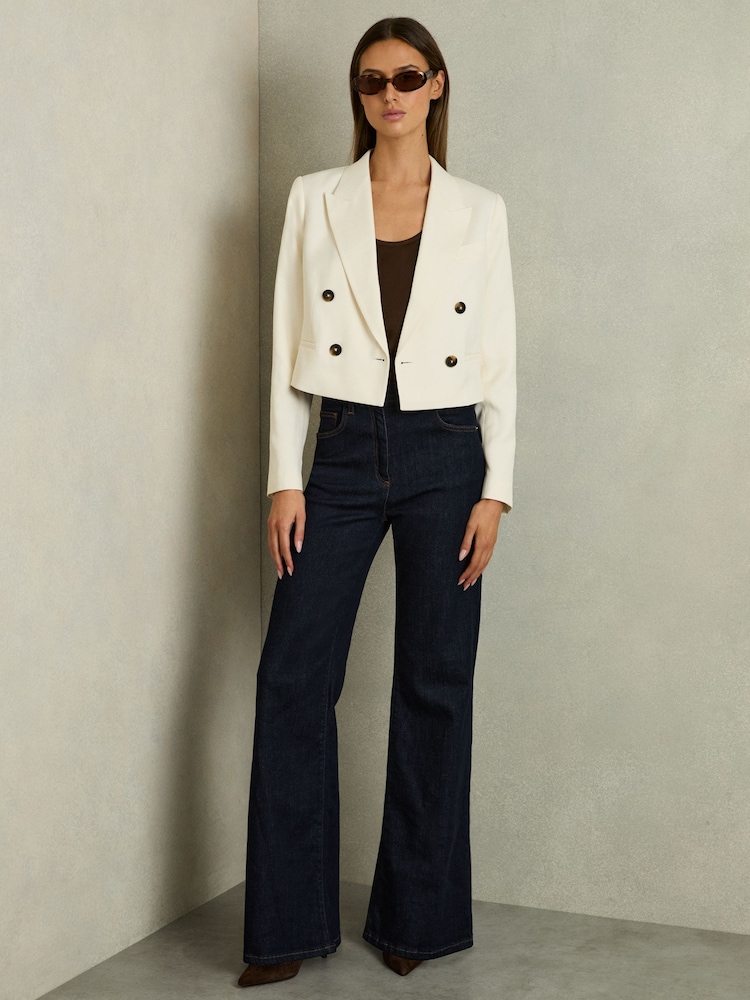 Reiss – zweireihiger, kurz geschnittener Blazer „Millie“ - Image 1 of 6
