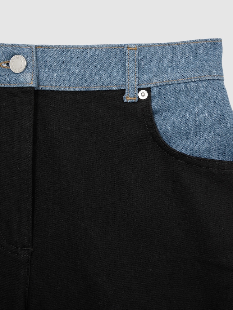 Reiss Maddie Colour-Block Straight-Leg Jeans - Bild 7 von 7