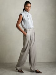 Reiss Harper Wool-Blend Wide-Leg Suit Trousers - Bild 1 von 6