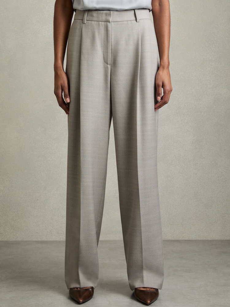 Reiss Harper Wool-Blend Wide-Leg Suit Trousers - Image 3 of 6
