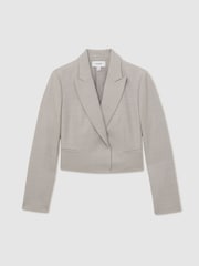 Reiss Harper Double-Breasted Cropped Wool-Blend Blazer - Bild 2 von 7