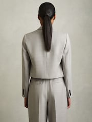 Reiss Harper Double-Breasted Cropped Wool-Blend Blazer - Bild 6 von 7