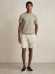 Reiss Stone Climb Short Drawstring Technical Cargo Shorts - Image 1 of 6