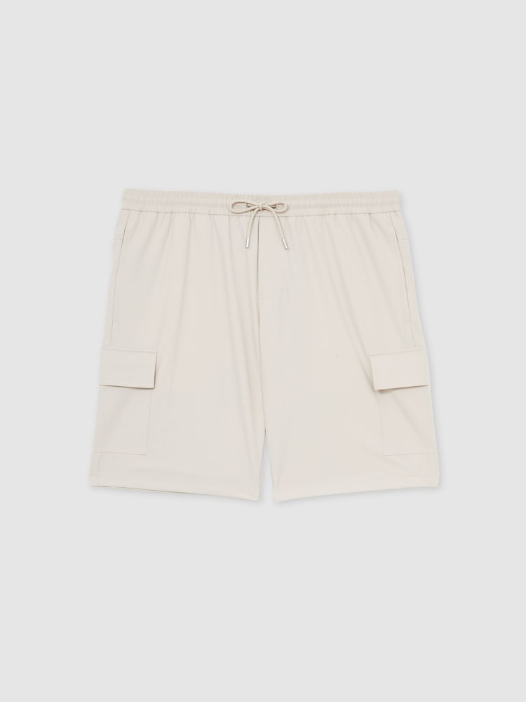 Reiss Stone Climb Short Drawstring Technical Cargo Shorts - Image 2 of 6