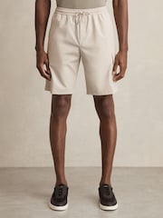 Reiss Stone Climb Short Drawstring Technical Cargo Shorts - Image 3 of 6