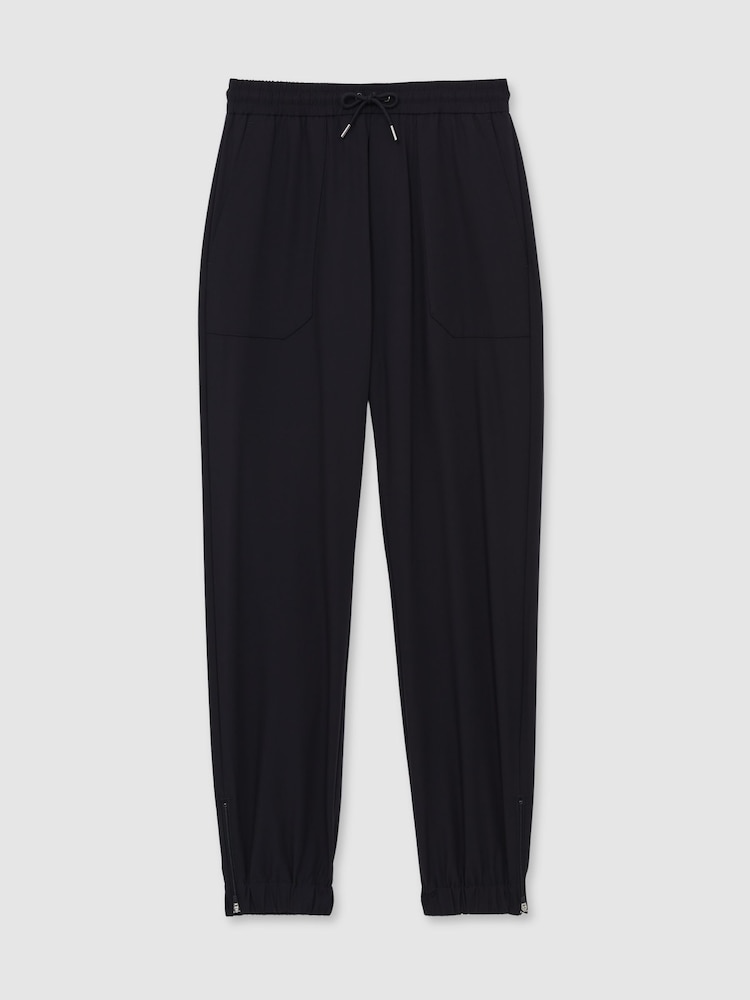 Темно-синий - Reiss Climb Drawstring Technical Cuffed Trousers - Изображение 2 из 7 Темно-синий - Reiss Climb Drawstring Technical Cuffed Trousers - Изображение 2 из 7