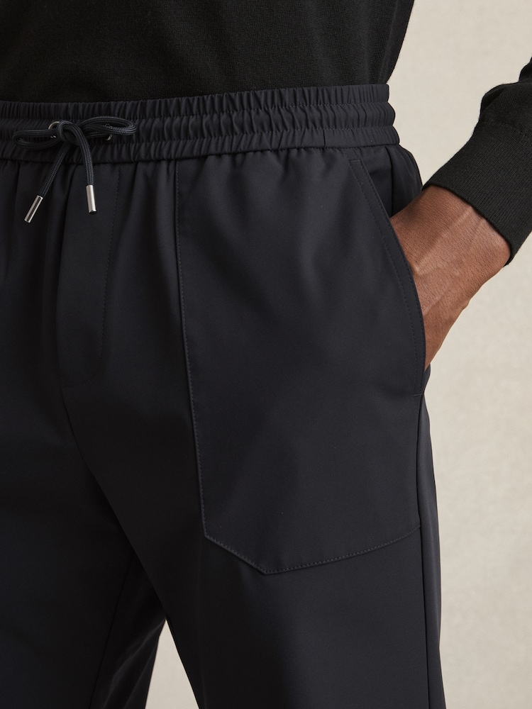 marine - Pantalon technique Reiss Climb à cordon de serrage et chevilles resserrées - Image 4 of 7