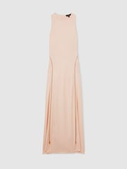 Atelier Zipped Satin Maxi Dress with Virgin Wool - Image 2 of 5