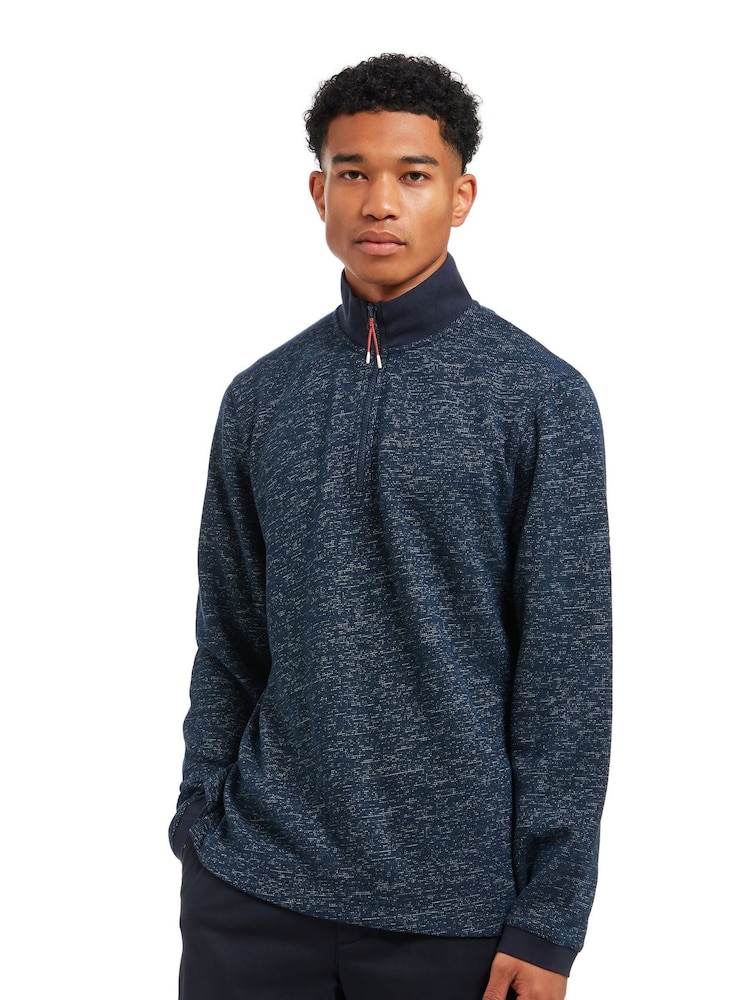 Middleton Ultra Soft Knitted Quarter Zip Funnel Neck Sweater - Image 1 of 6