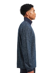 Middleton Ultra Soft Knitted Quarter Zip Funnel Neck Sweater - Image 3 of 6