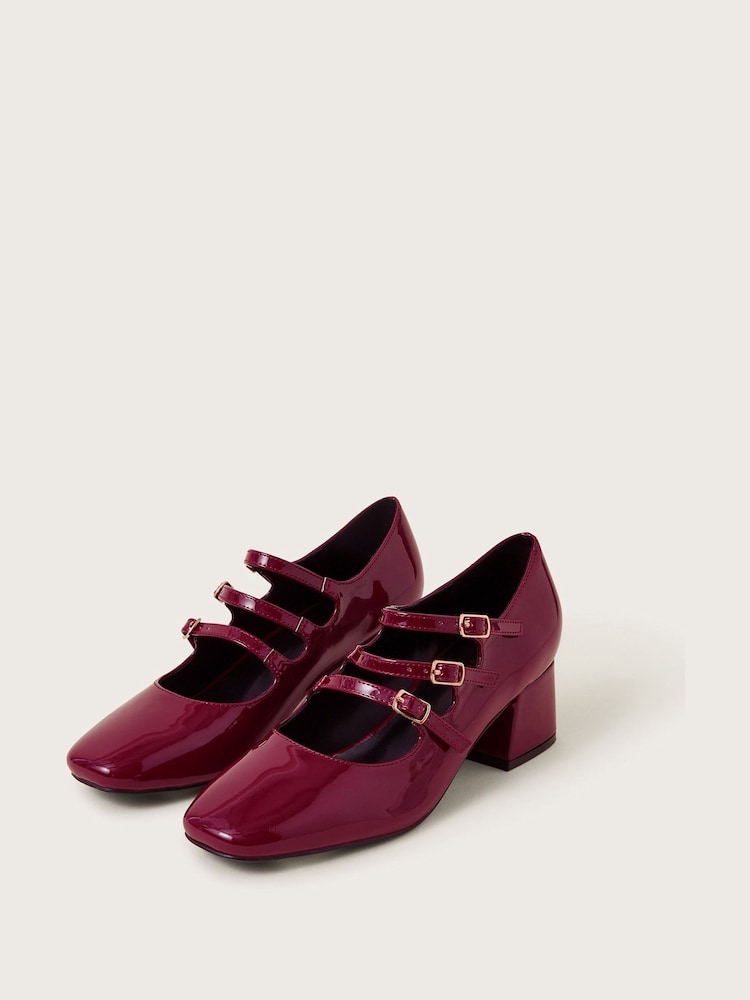 Monsoon Red Gwen Patent Mary Jane Heels - Image 1 of 3