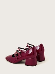 Monsoon Red Gwen Patent Mary Jane Heels - Image 3 of 3