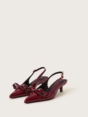 Monsoon Red Mira Patent Slingback Heels - Image 1 of 3