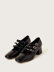 črna - Monsoon Gwen Patent Mary Jane čevlji z visoko peto - Slika 1 iz 3