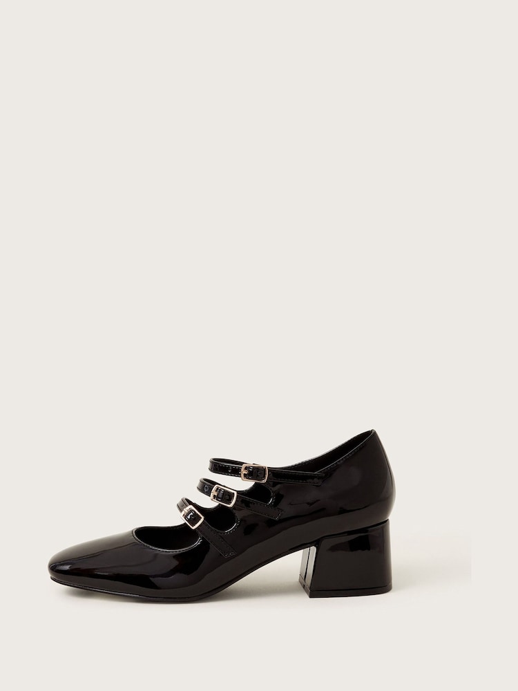 Negro - Monsoon Gwen Patent Mary Jane Heels - Imagen 2 de 3 Negro - Monsoon Gwen Patent Mary Jane Heels - Imagen 2 de 3