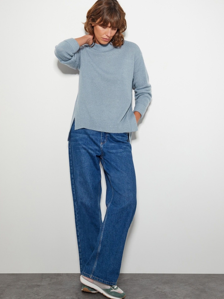 Monsoon Blue Sara Sequin Knit Jumper - Image 2 of 6