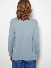 Monsoon Blue Sara Sequin Knit Jumper - Image 3 of 6