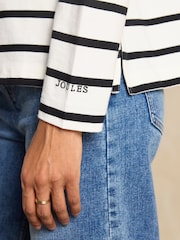 Joules Ellie 2 Pack Black/Green Stripe Long Sleeve Jersey Tops - Image 8 of 13