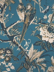 Graham & Brown Blue Perrow A4 Wallpaper Sample - Image 2 of 4
