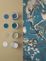Graham & Brown Blue Perrow A4 Wallpaper Sample - Image 4 of 4