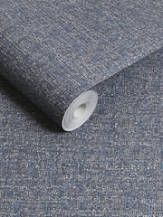 Graham & Brown Blue Albion Texture A4 Wallpaper Sample - Image 3 of 4