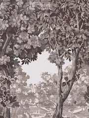 Graham & Brown Etching Charcoal Bodenham A4 Wallpaper Sample - Image 3 of 4