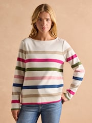 Joules Harbour Cream Multi Boat Neck Breton Top - Image 1 of 7