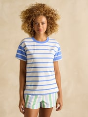 Joules Ellie 2 Pack Multi Short Sleeve Jersey Tops - Image 5 of 9
